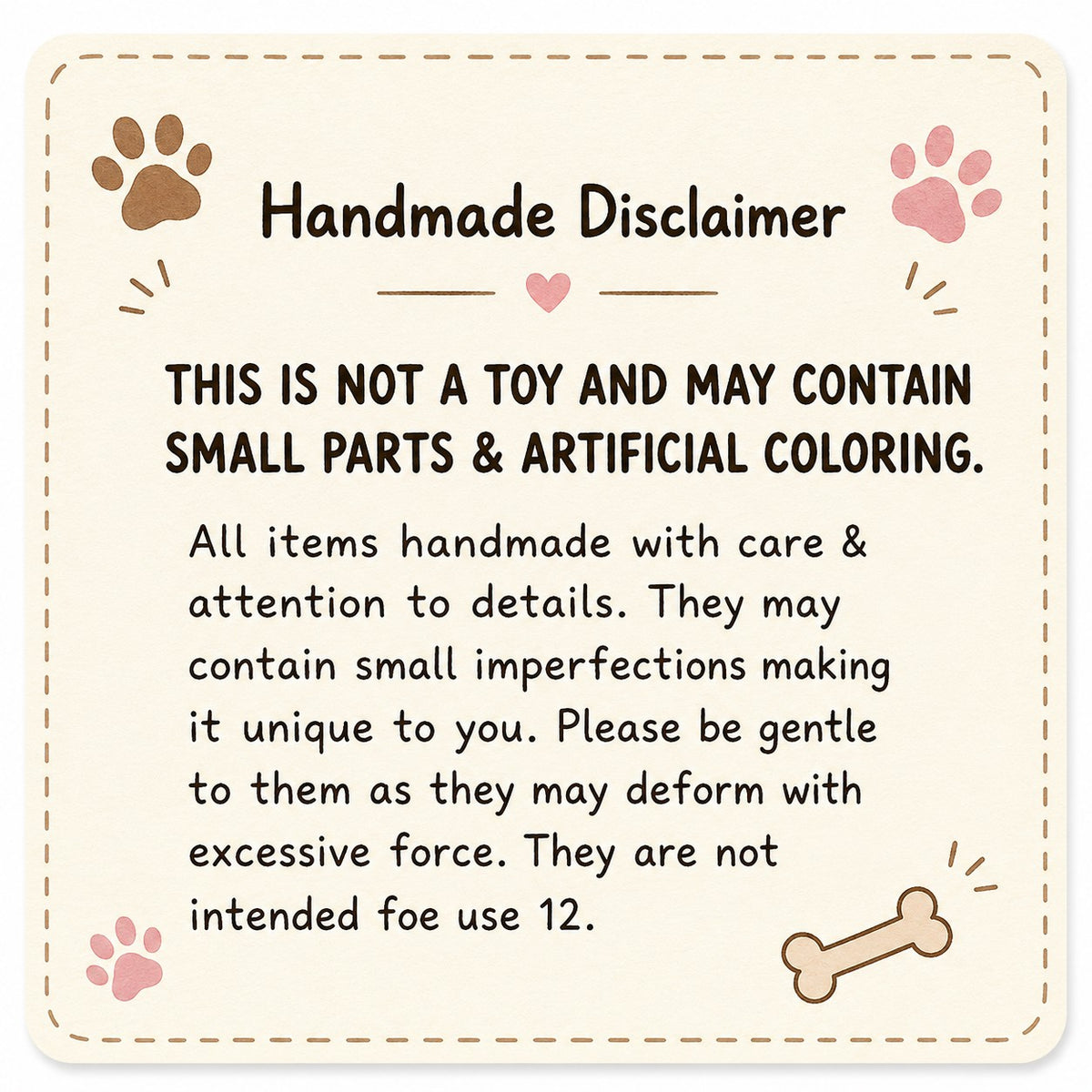 Handmade Dog with DIY Paper House Packing