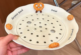 Bread Charm Caramic Plate(Double-Layer Drainage Tray) *ETA Aug 15 2026*