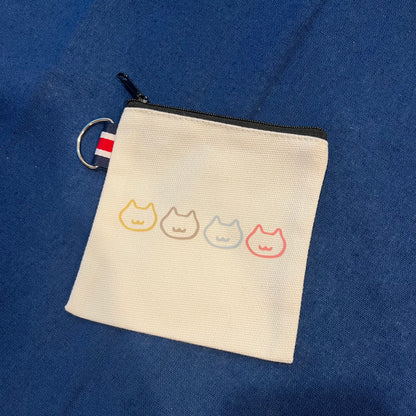 Canvas Coin Pouch(Cat)