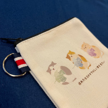 Canvas Coin Pouch(Cat)