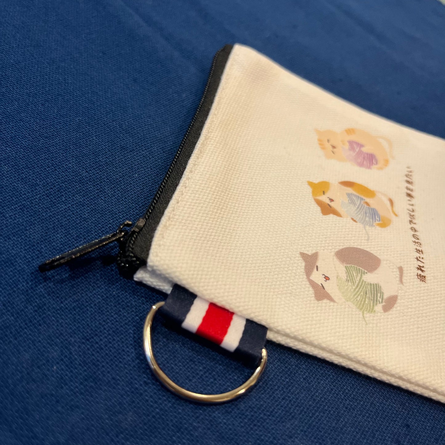 Canvas Coin Pouch(Cat)