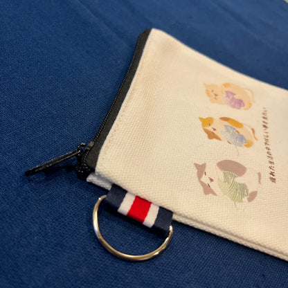 Canvas Coin Pouch(Cat)