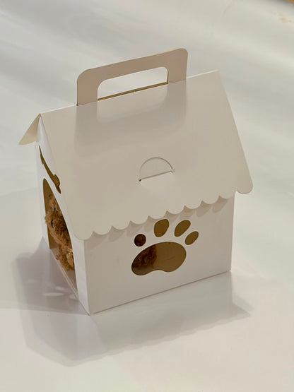Handmade Dog with DIY Paper House Packing